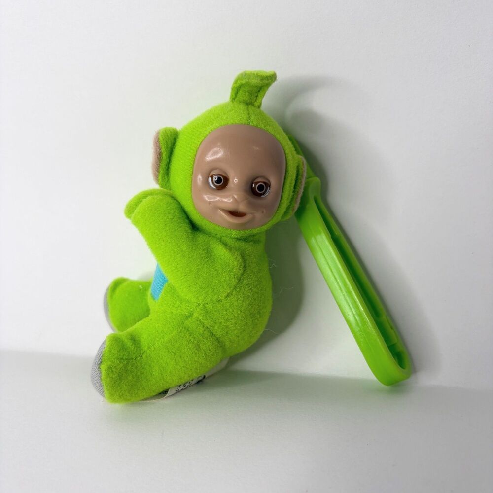Teletubbies McDonald's  Happy Meal Toy 2000 Keychain Plush Green Dipsy